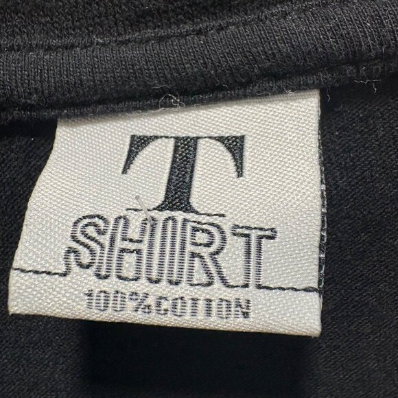 New Zealand Kiwi Crossing Graphic T Shirt Black Cotton L Shirt - Picture 2 of 7